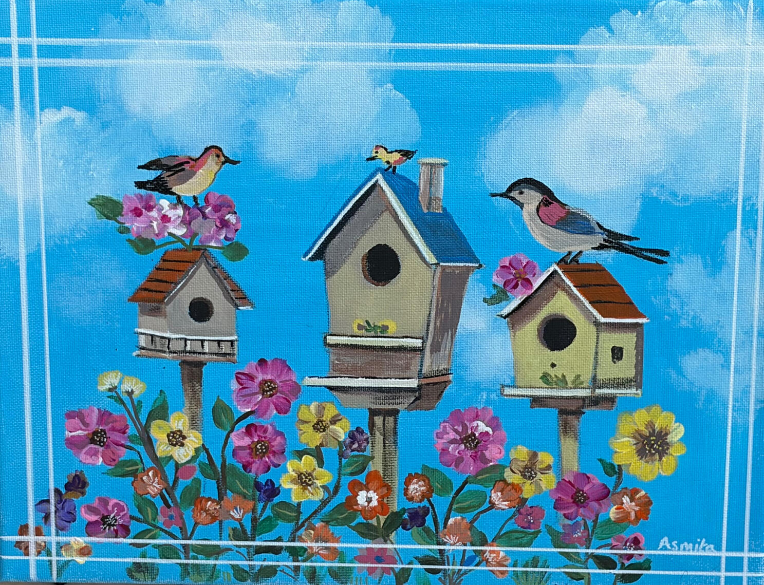 Whimsical birdhouse